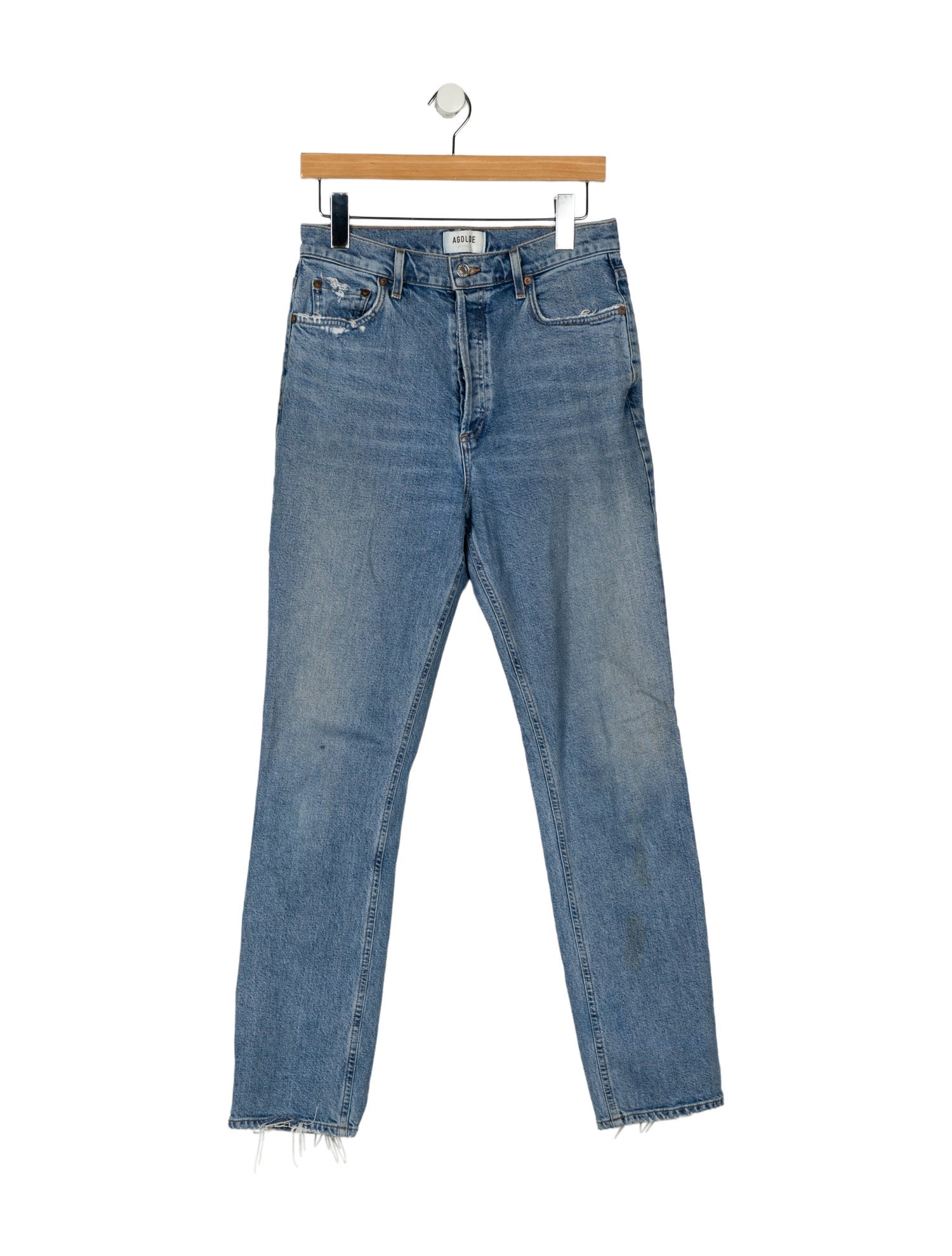 AGOLDE High-Rise Straight Leg Jeans