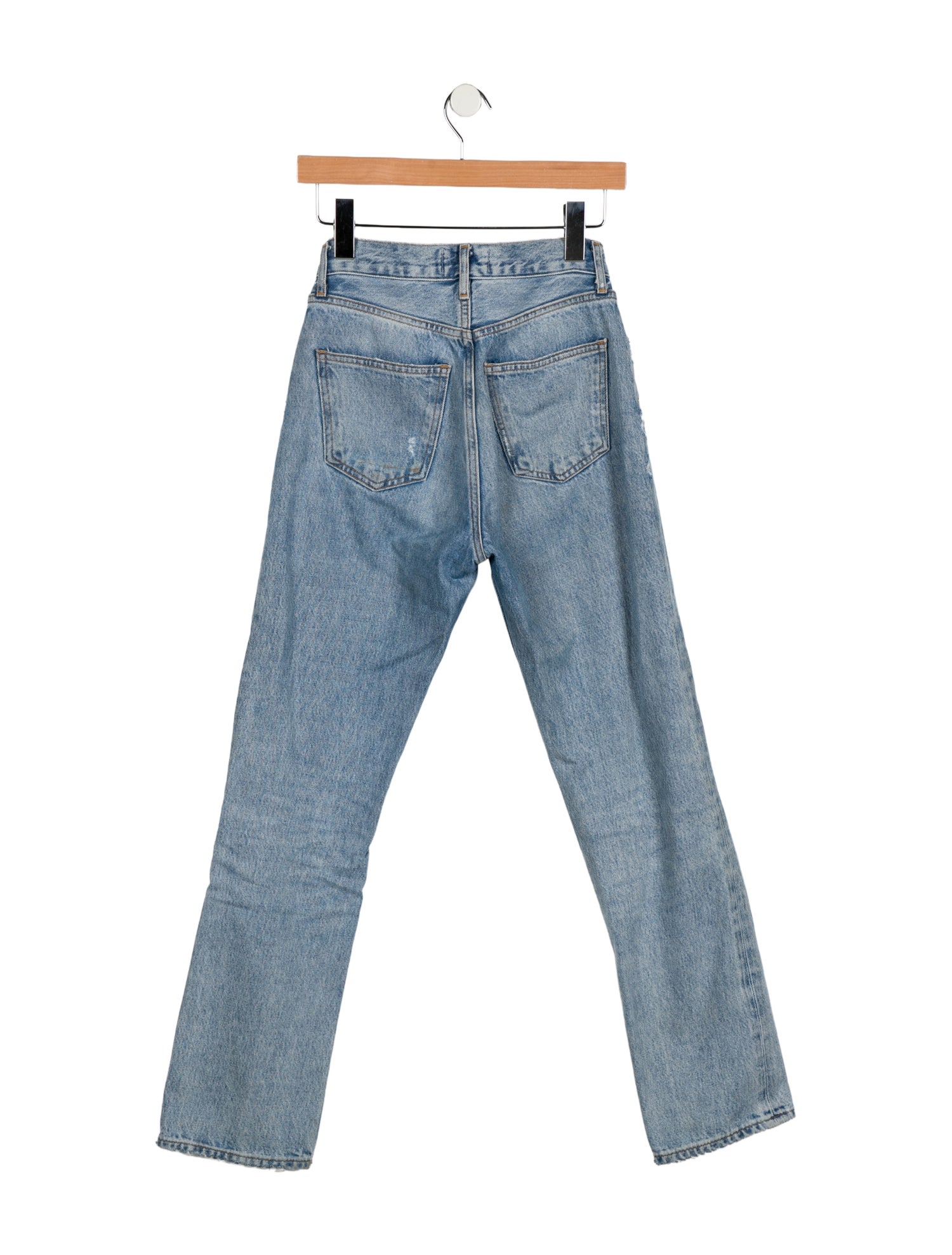 AGOLDE Mid-Rise Straight Leg Jeans
