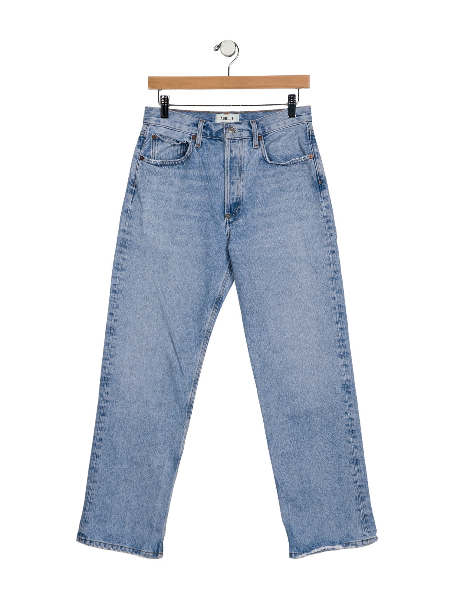 AGOLDE High-Rise Straight Leg Jeans