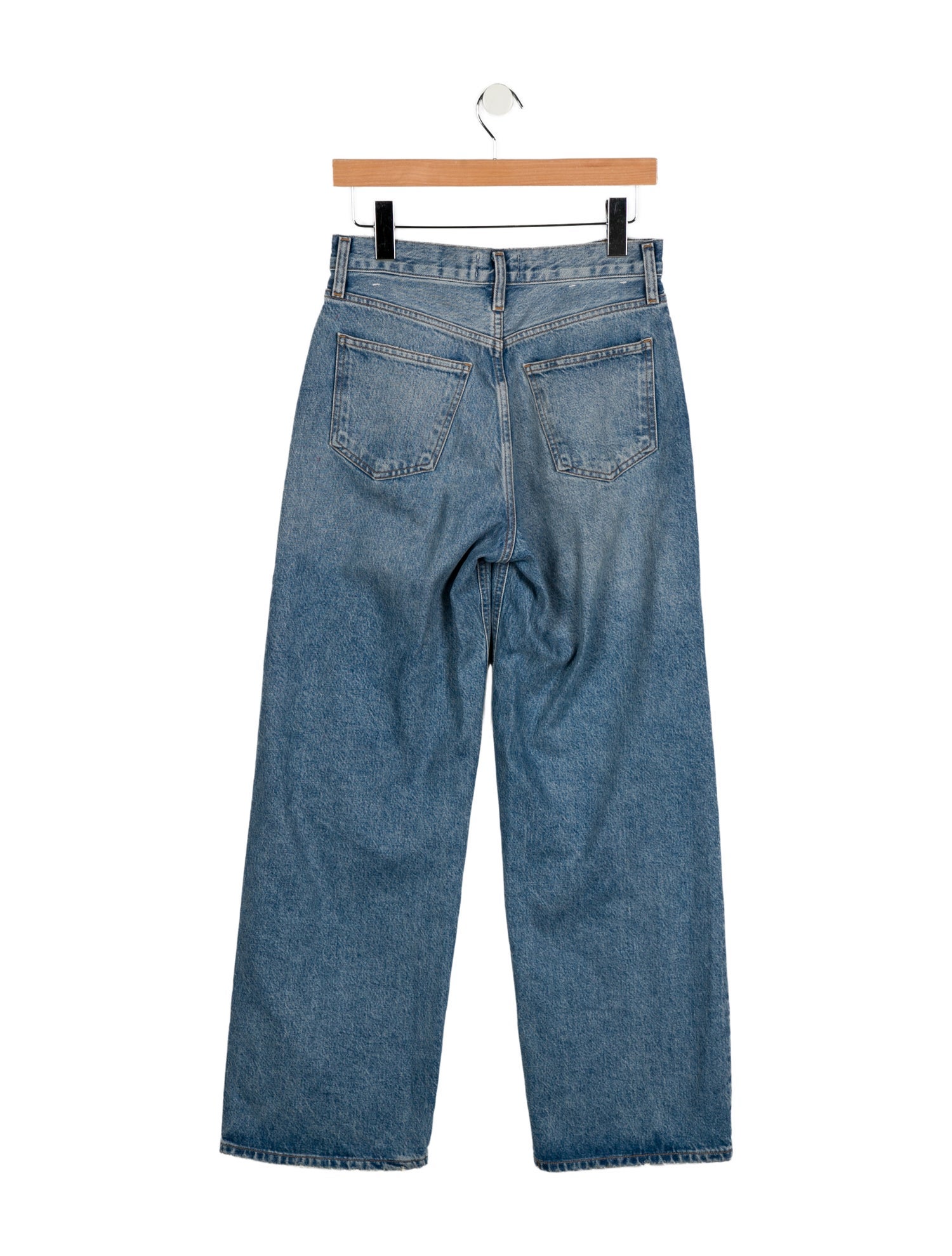 AGOLDE Mid-Rise Wide Leg Jeans