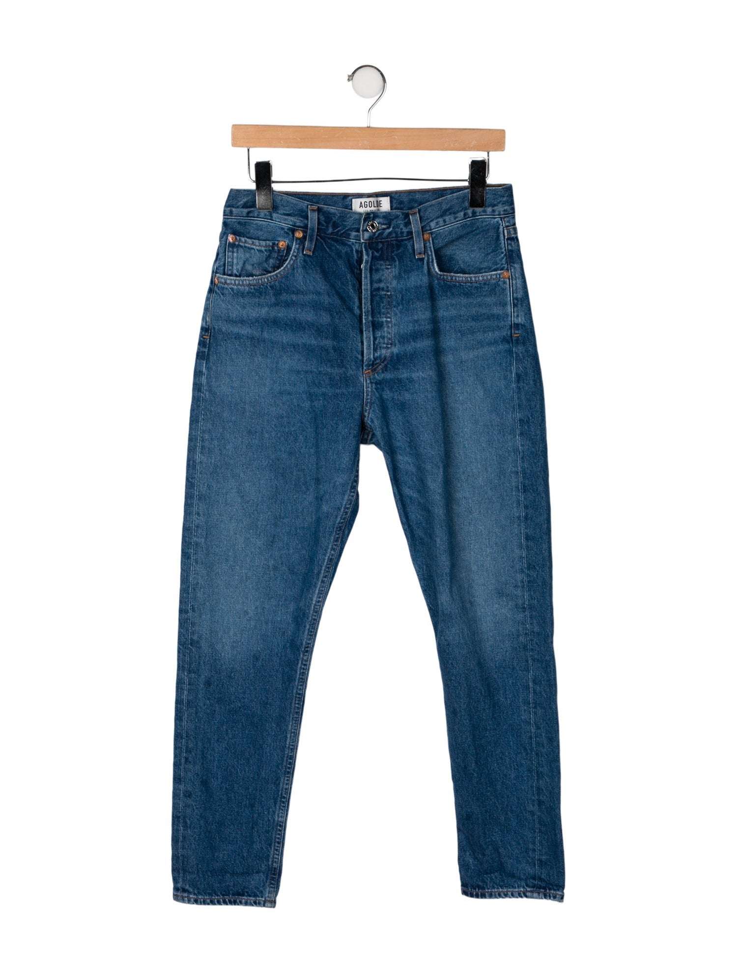 AGOLDE High-Rise Straight Leg Jeans