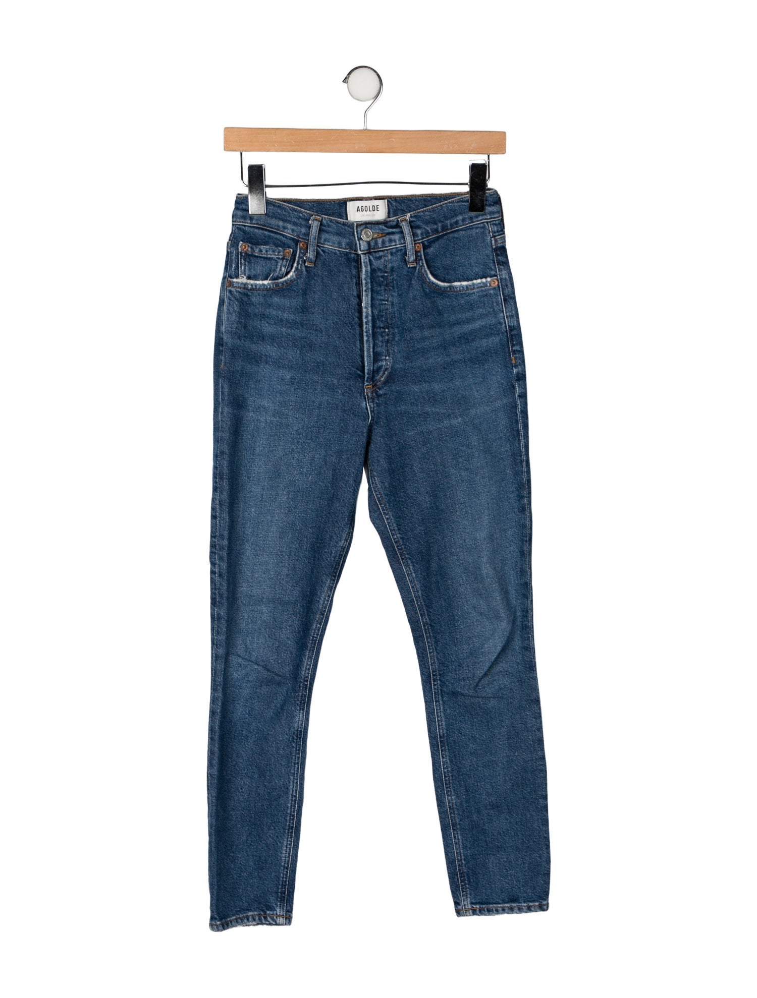 AGOLDE Mid-Rise Skinny Leg Jeans