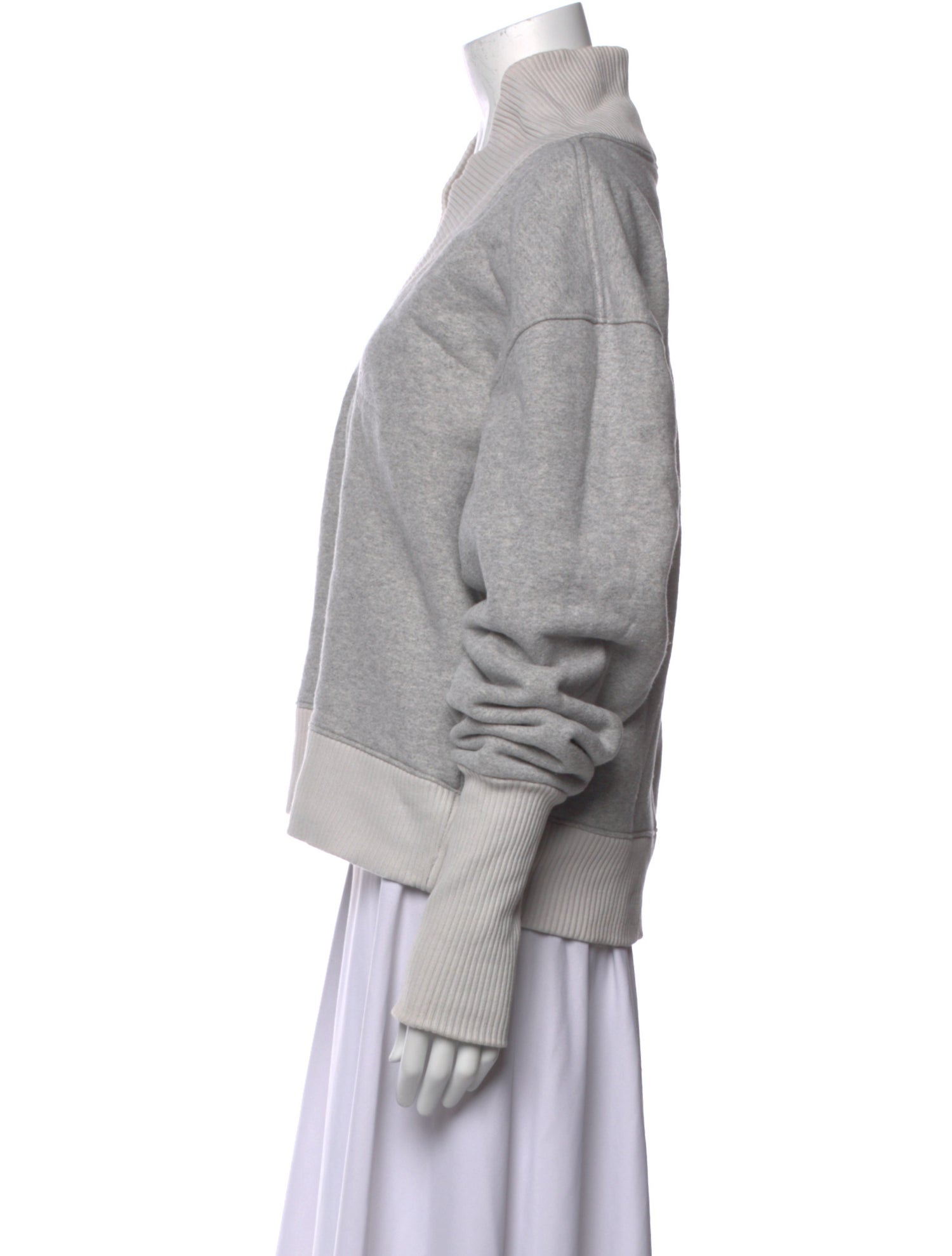 AGOLDE V-Neck Long Sleeve Sweatshirt