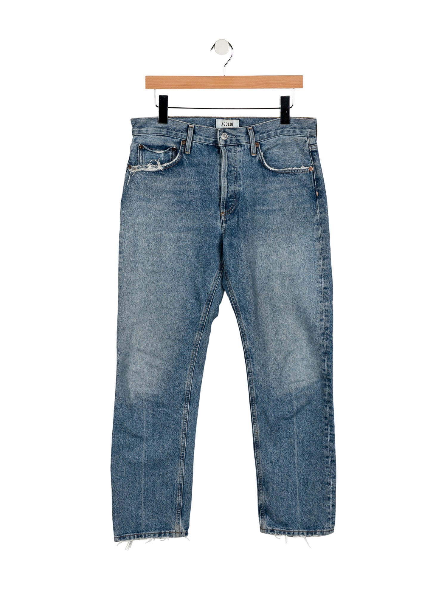 AGOLDE High-Rise Straight Leg Jeans