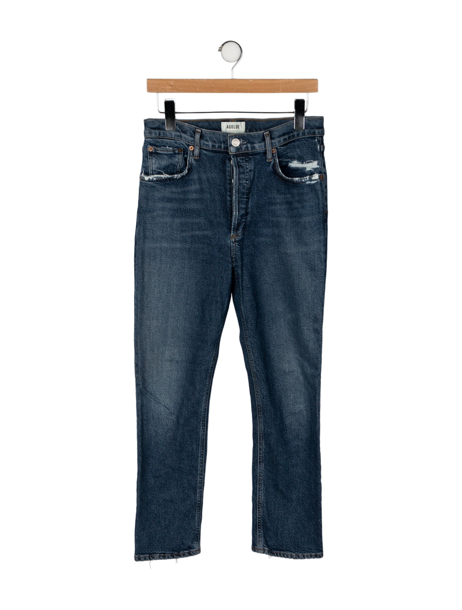 AGOLDE High-Rise Straight Leg Jeans