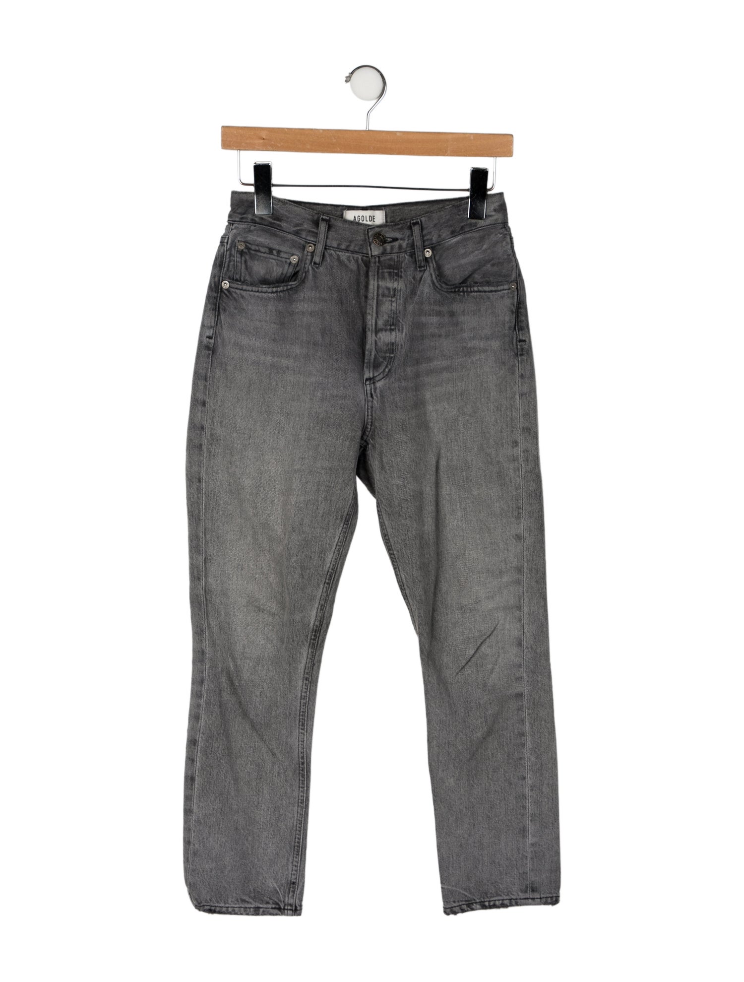 AGOLDE Mid-Rise Straight Leg Jeans