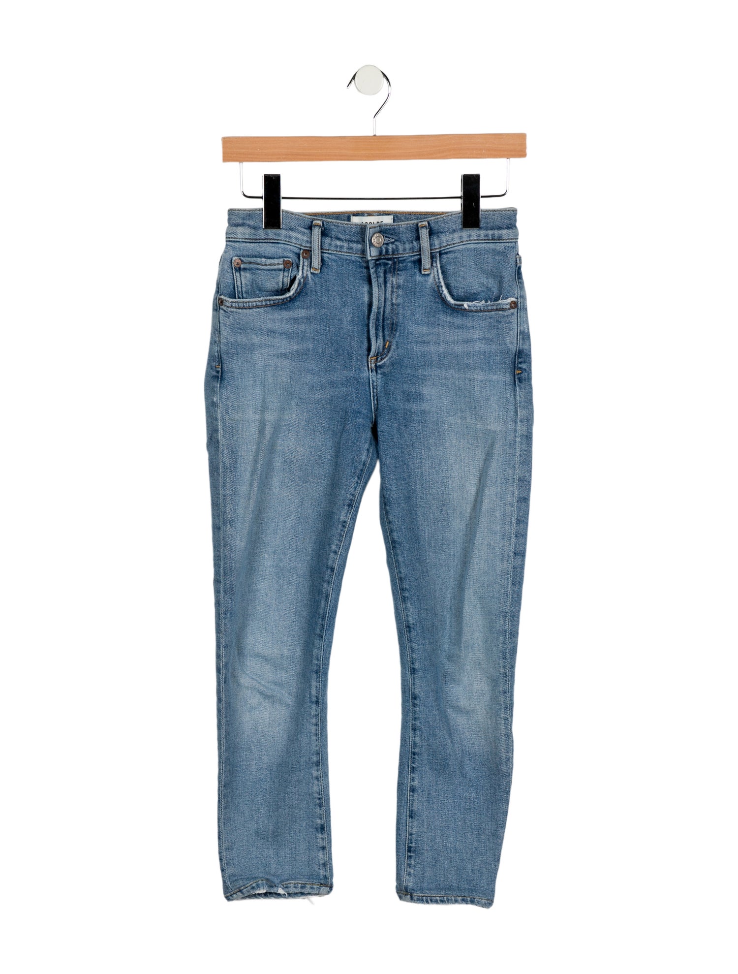 AGOLDE Mid-Rise Skinny Leg Jeans