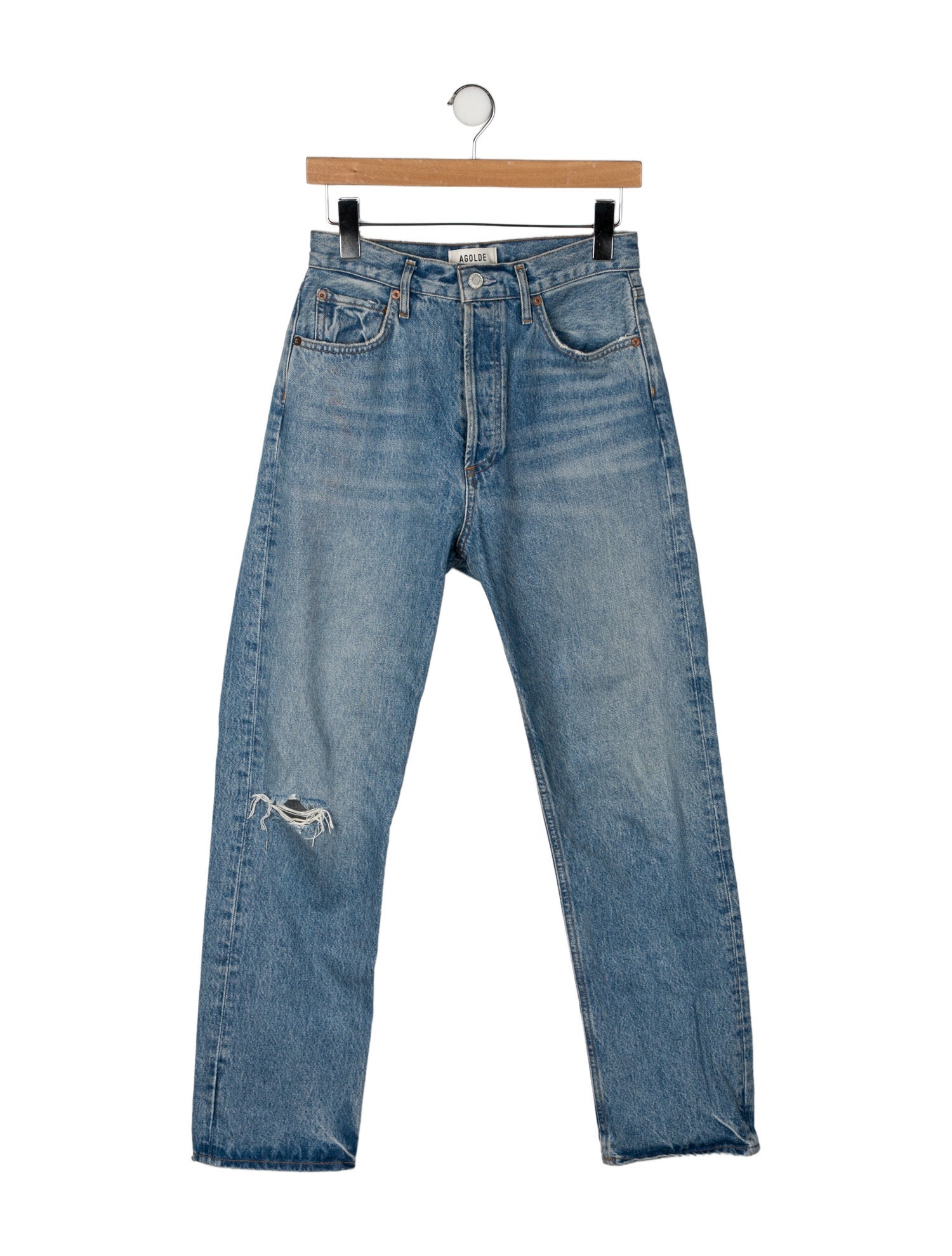 AGOLDE High-Rise Straight Leg Jeans