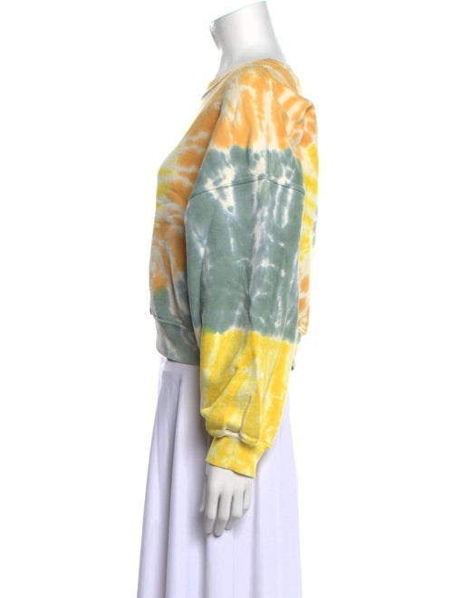 AGOLDE Tie-Dye Print Bateau Neckline Sweatshirt