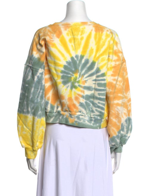 AGOLDE Tie-Dye Print Bateau Neckline Sweatshirt