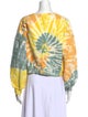 AGOLDE Tie-Dye Print Bateau Neckline Sweatshirt