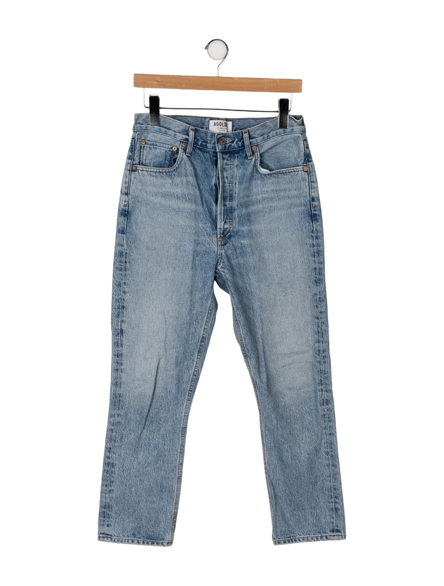 AGOLDE High-Rise Straight Leg Jeans