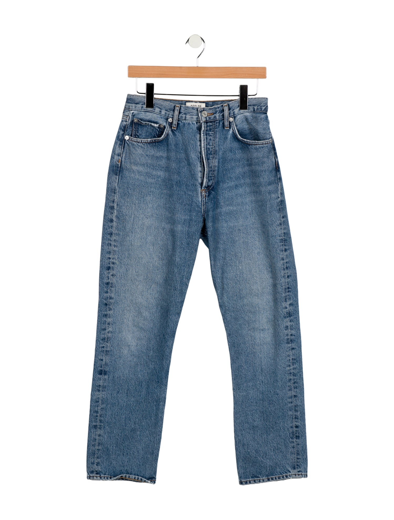 AGOLDE High-Rise Straight Leg Jeans