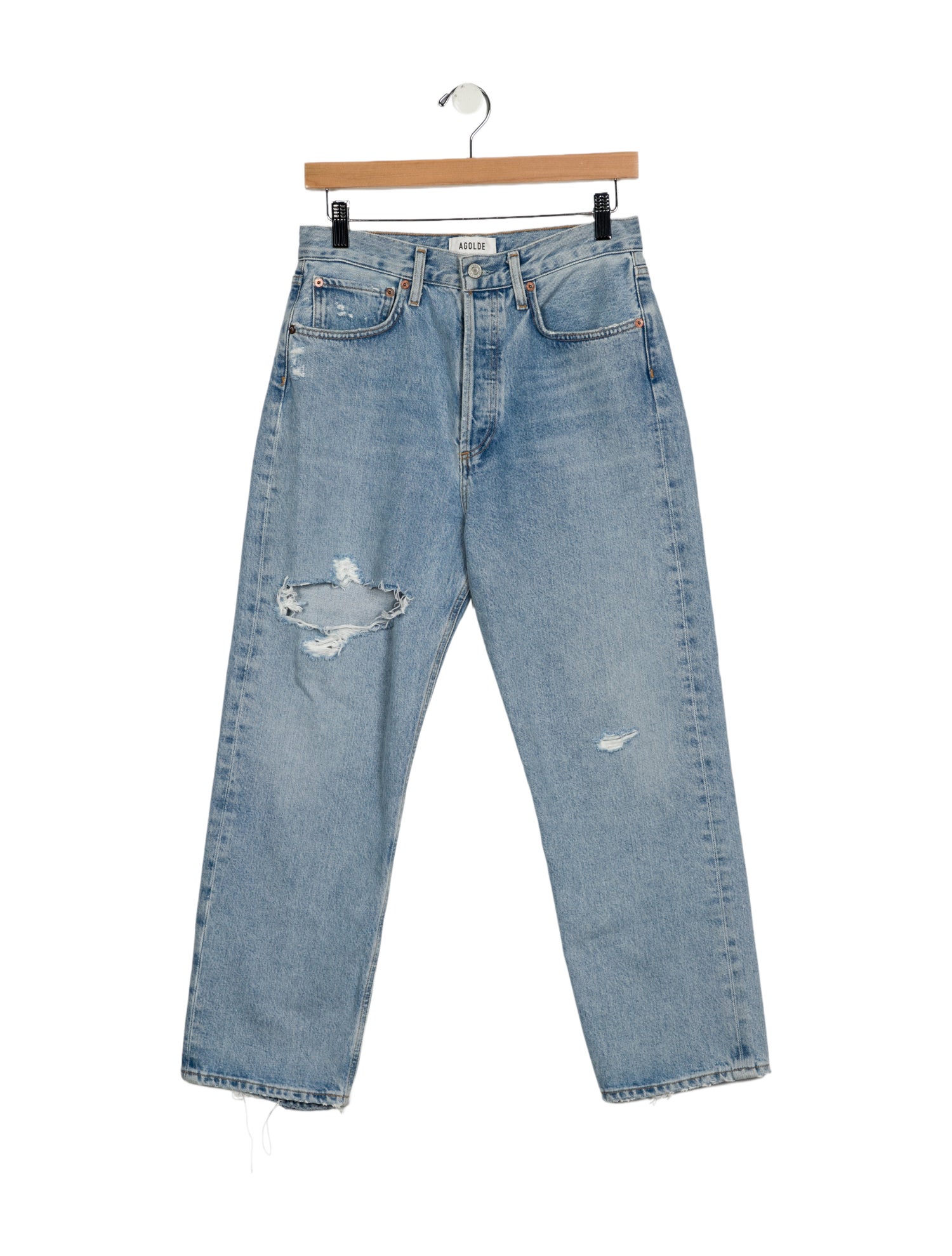 AGOLDE High-Rise Straight Leg Jeans