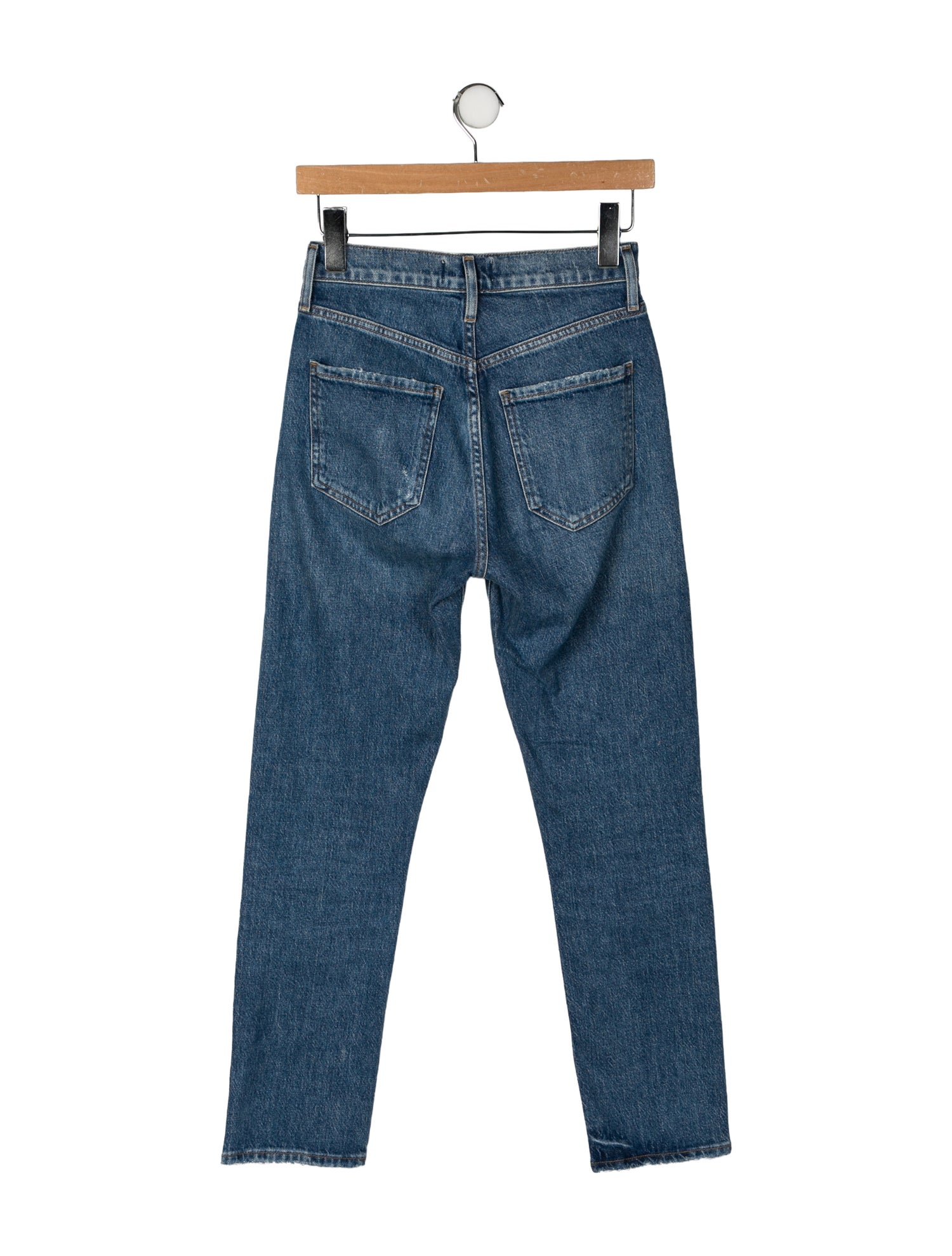 AGOLDE Mid-Rise Straight Leg Jeans