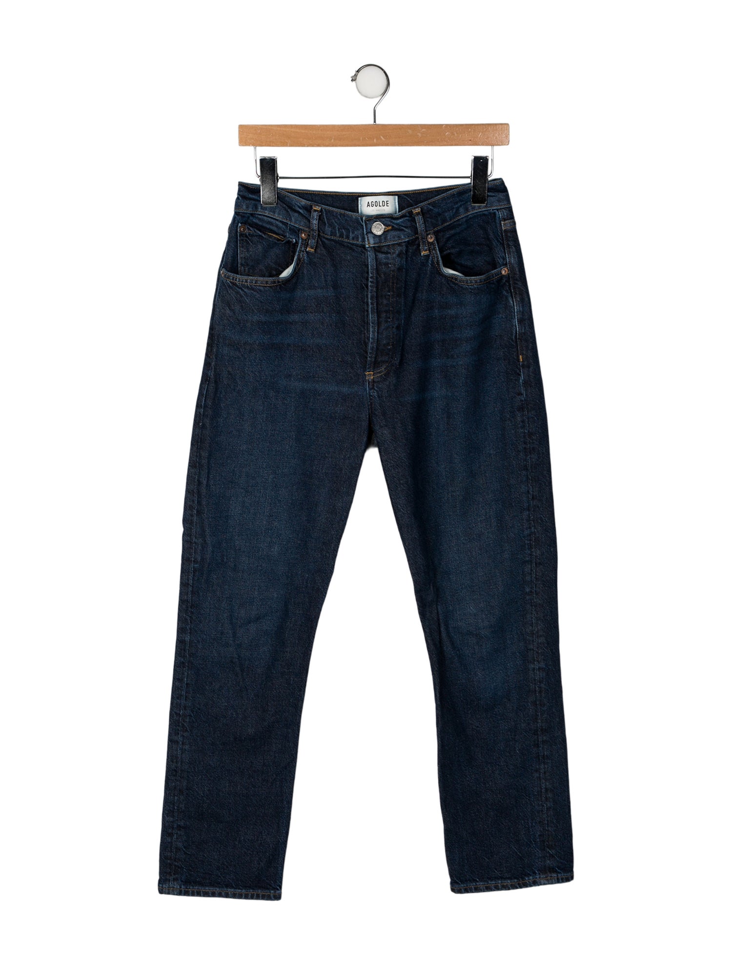 AGOLDE High-Rise Straight Leg Jeans