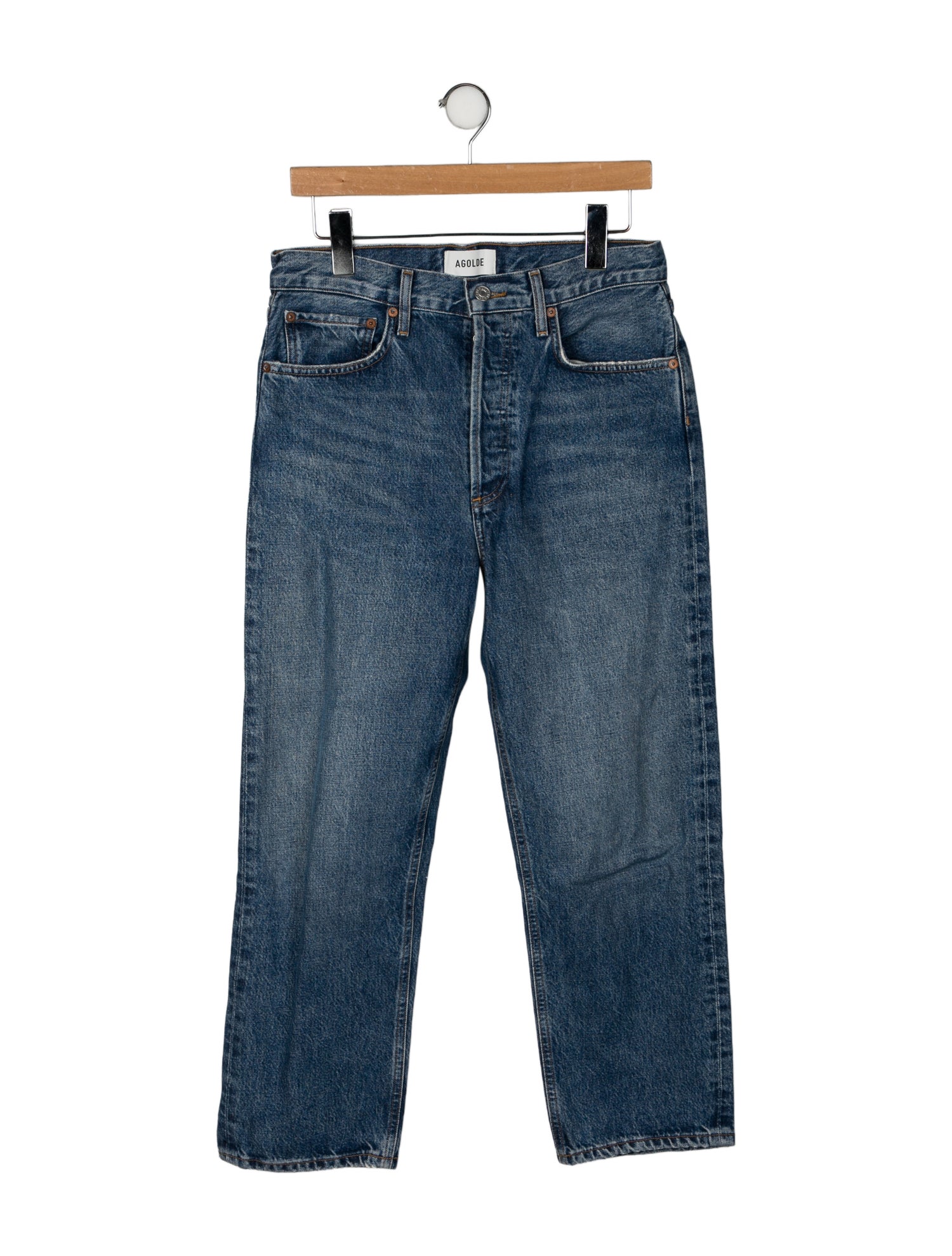 AGOLDE High-Rise Straight Leg Jeans