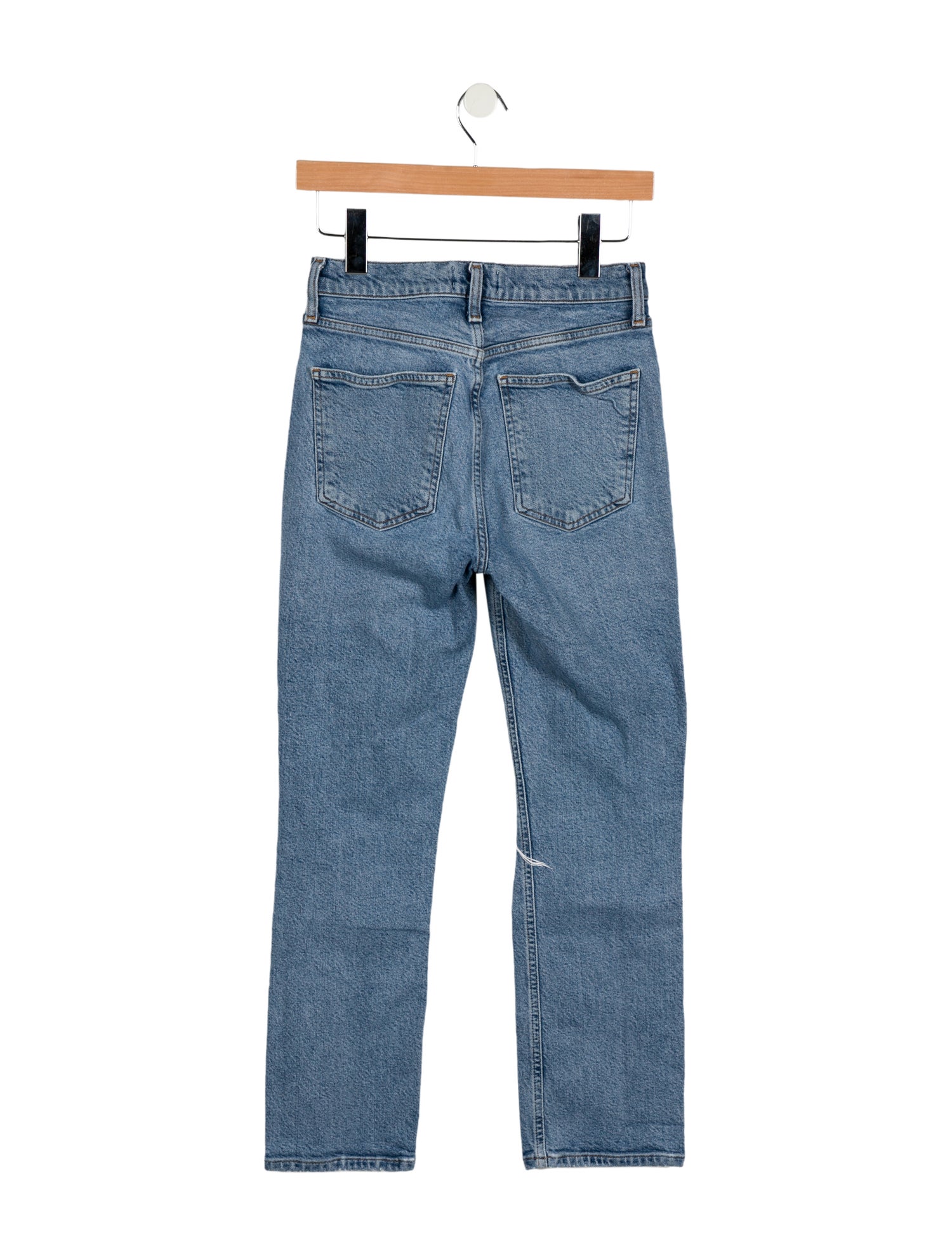 AGOLDE Mid-Rise Straight Leg Jeans
