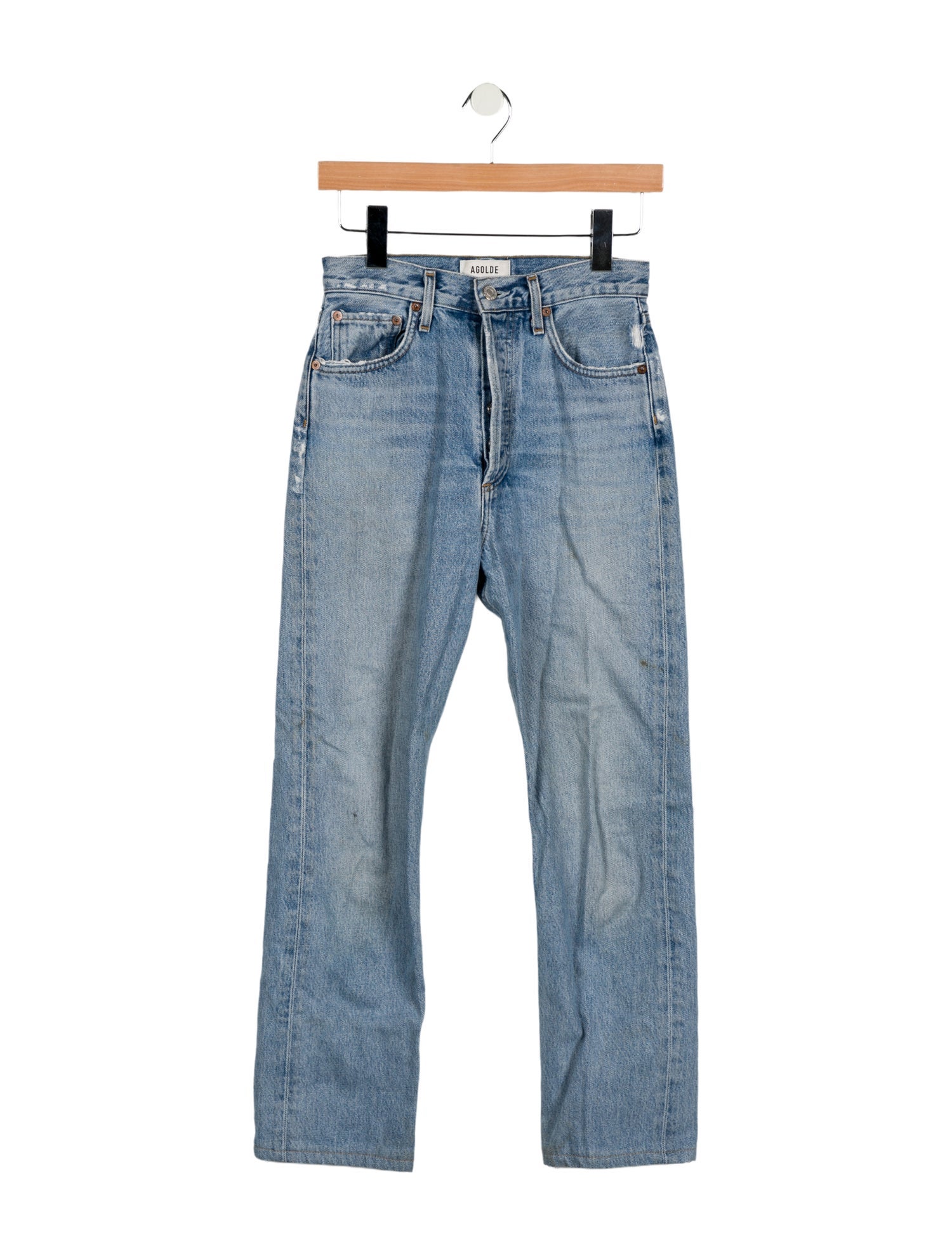 AGOLDE High-Rise Straight Leg Jeans