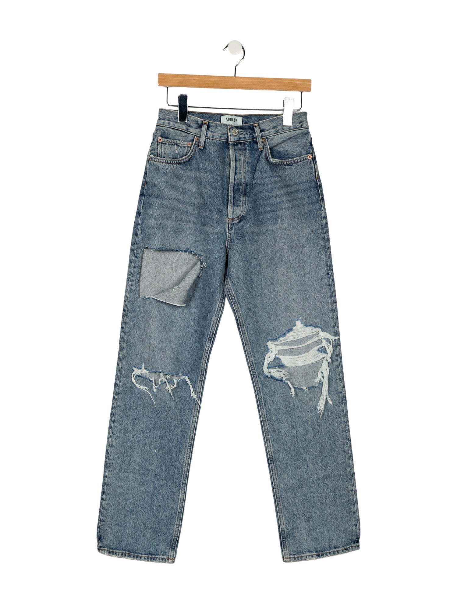 AGOLDE High-Rise Straight Leg Jeans
