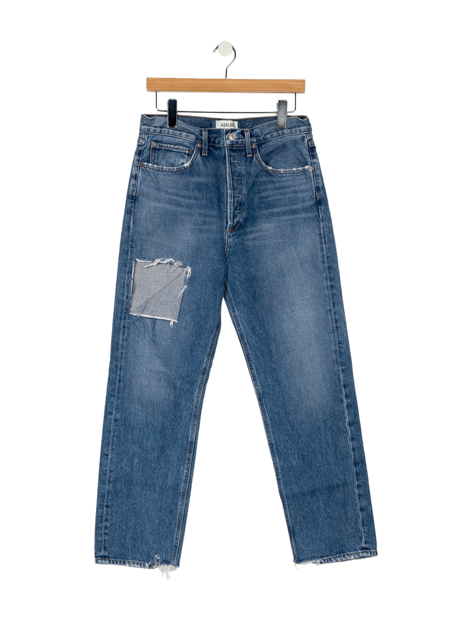 AGOLDE High-Rise Straight Leg Jeans