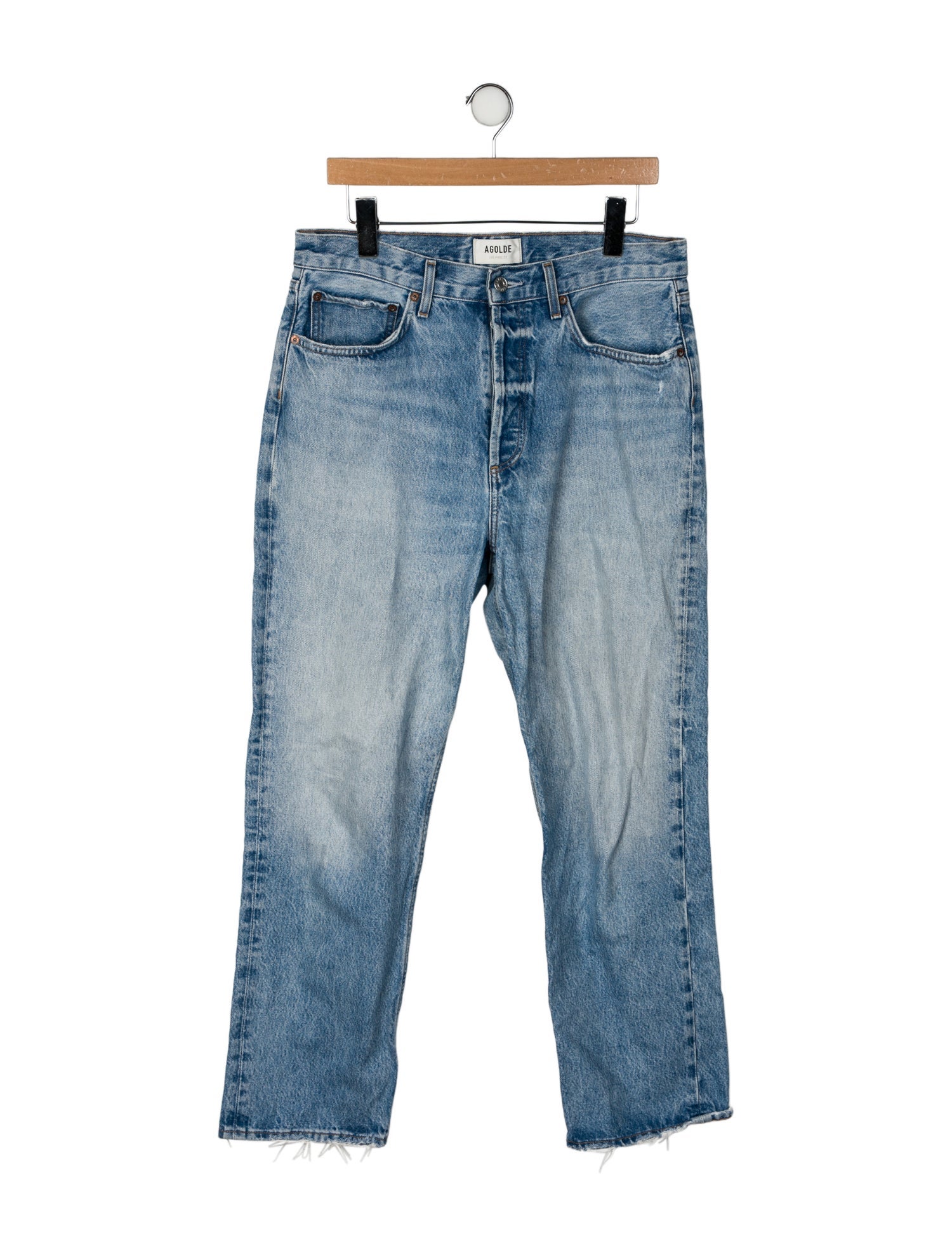 AGOLDE High-Rise Straight Leg Jeans