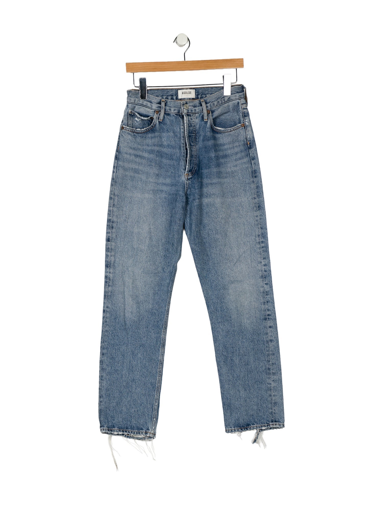 AGOLDE High-Rise Straight Leg Jeans