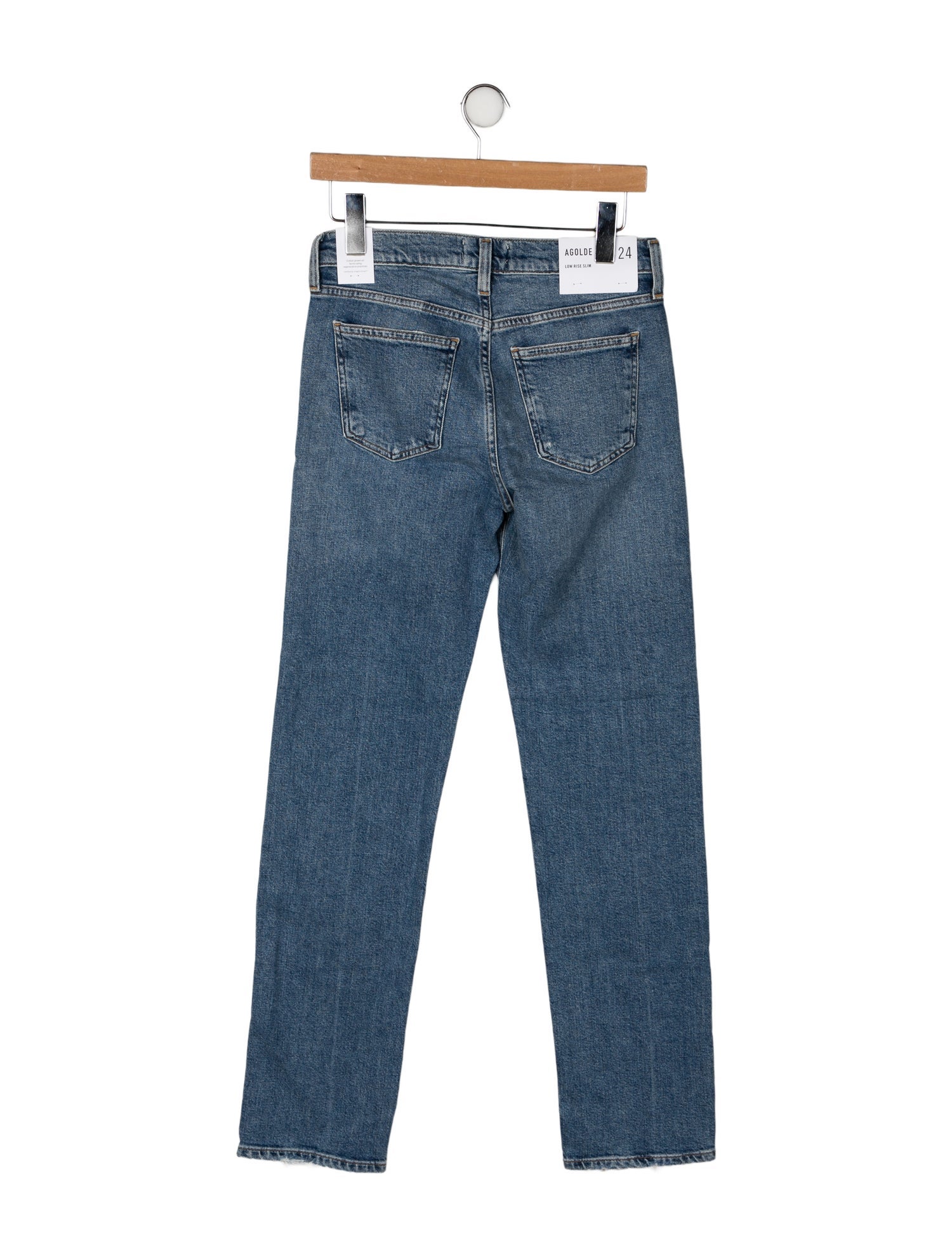 AGOLDE Mid-Rise Straight Leg Jeans