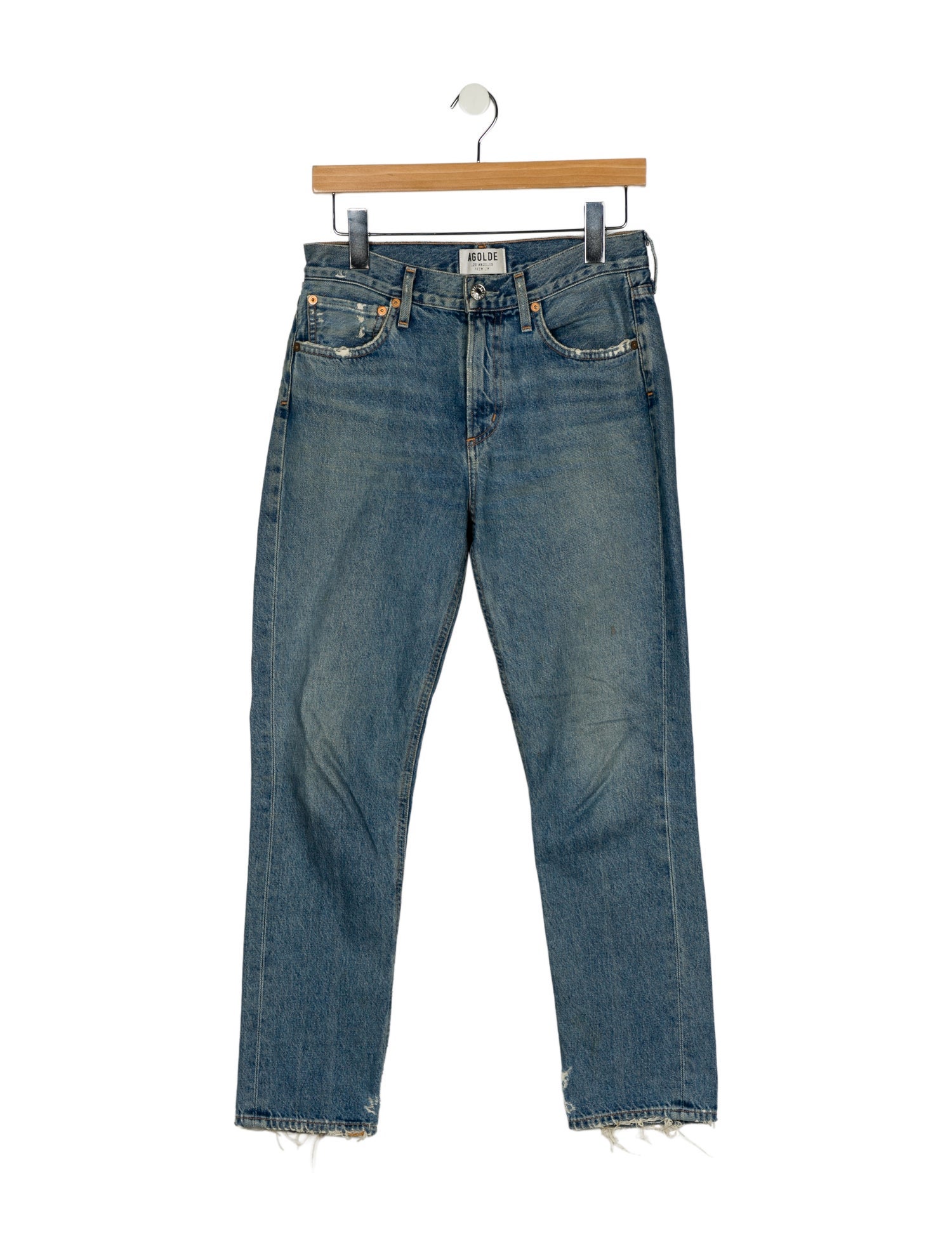 AGOLDE High-Rise Straight Leg Jeans