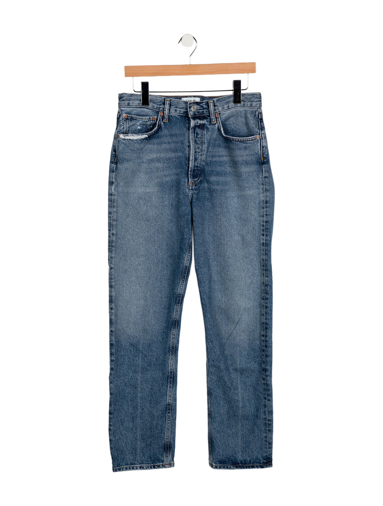 AGOLDE High-Rise Straight Leg Jeans