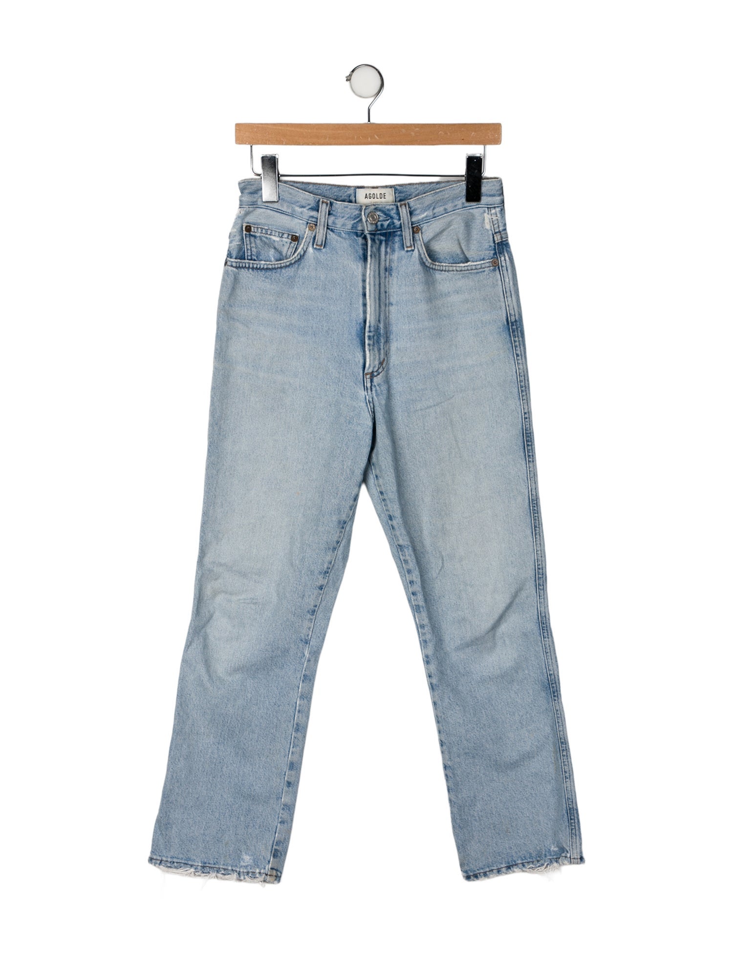 AGOLDE High-Rise Straight Leg Jeans
