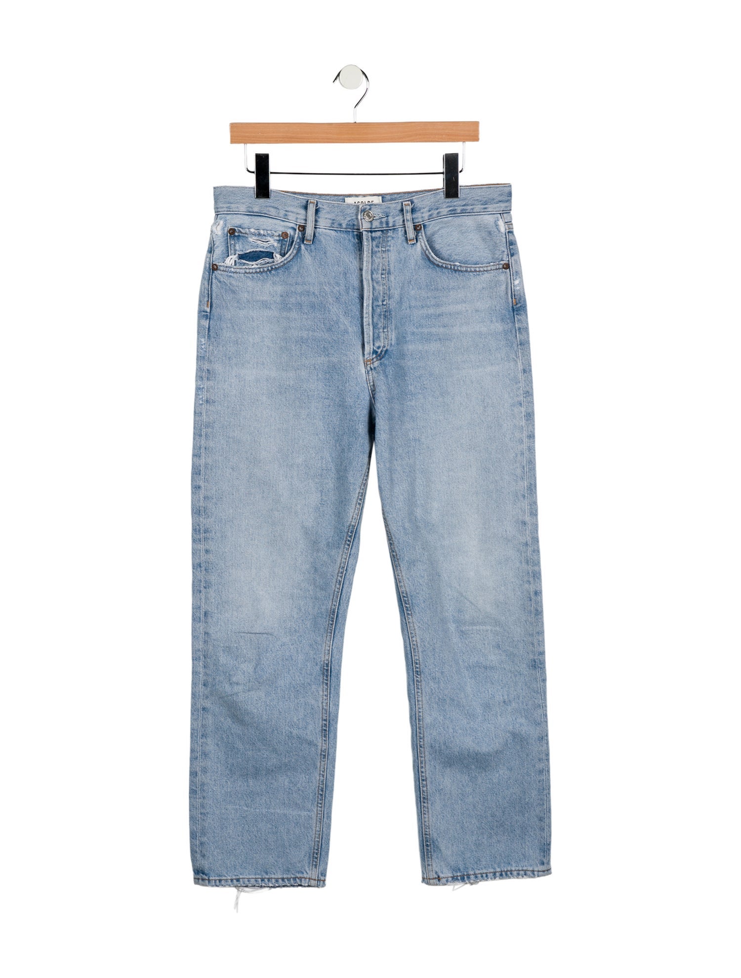 AGOLDE High-Rise Straight Leg Jeans