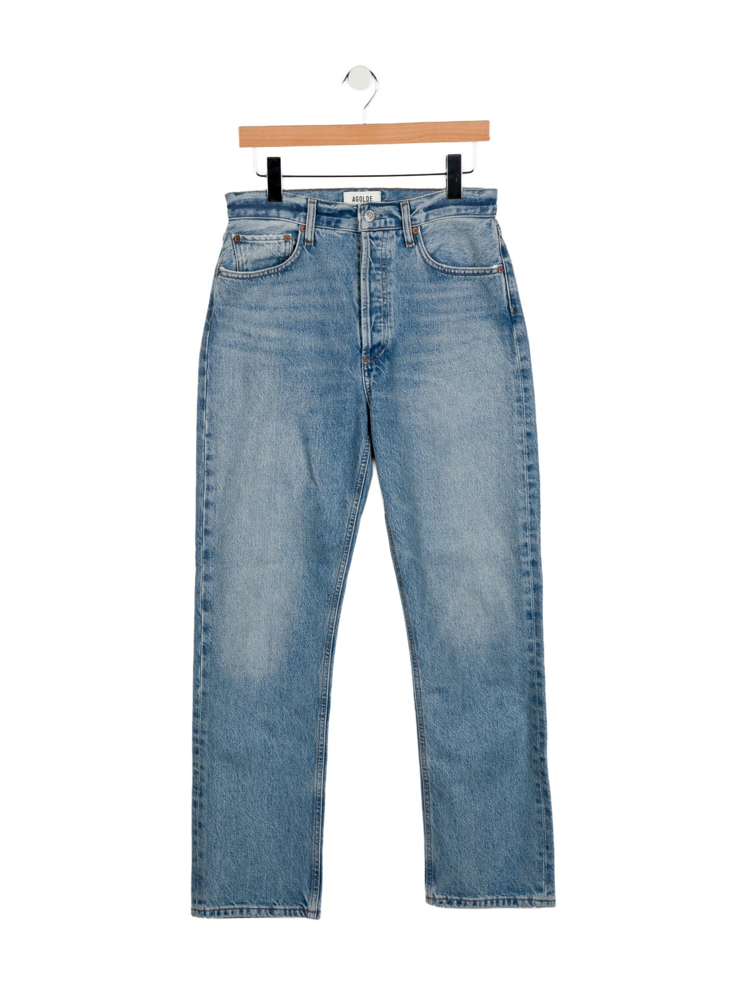 AGOLDE High-Rise Straight Leg Jeans