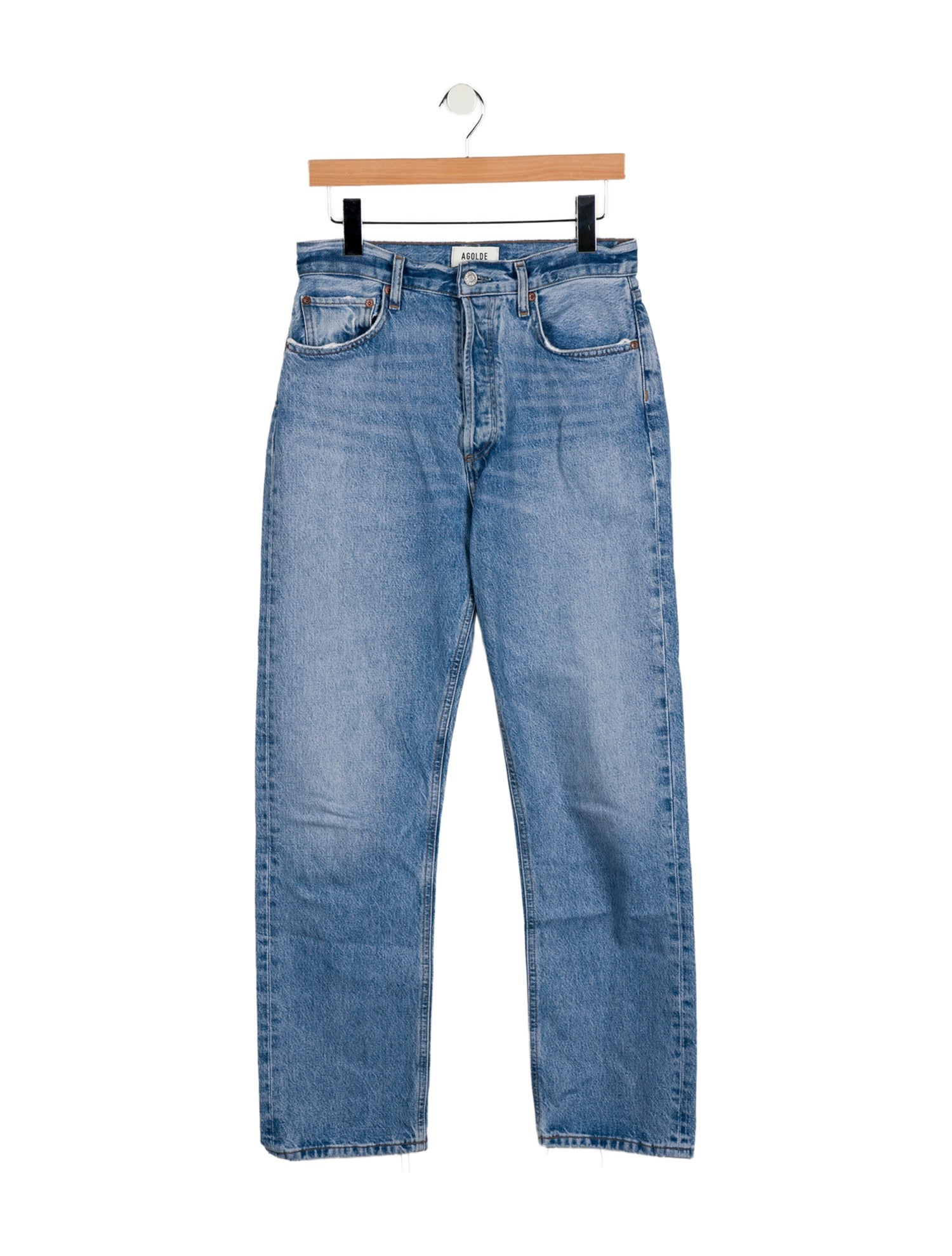 AGOLDE High-Rise Straight Leg Jeans