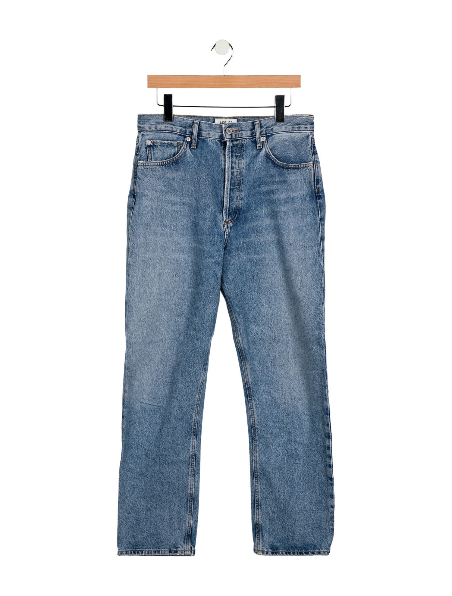 AGOLDE High-Rise Straight Leg Jeans