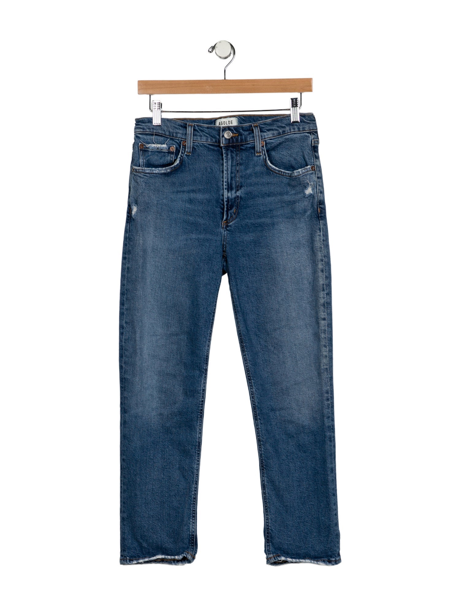 AGOLDE High-Rise Straight Leg Jeans