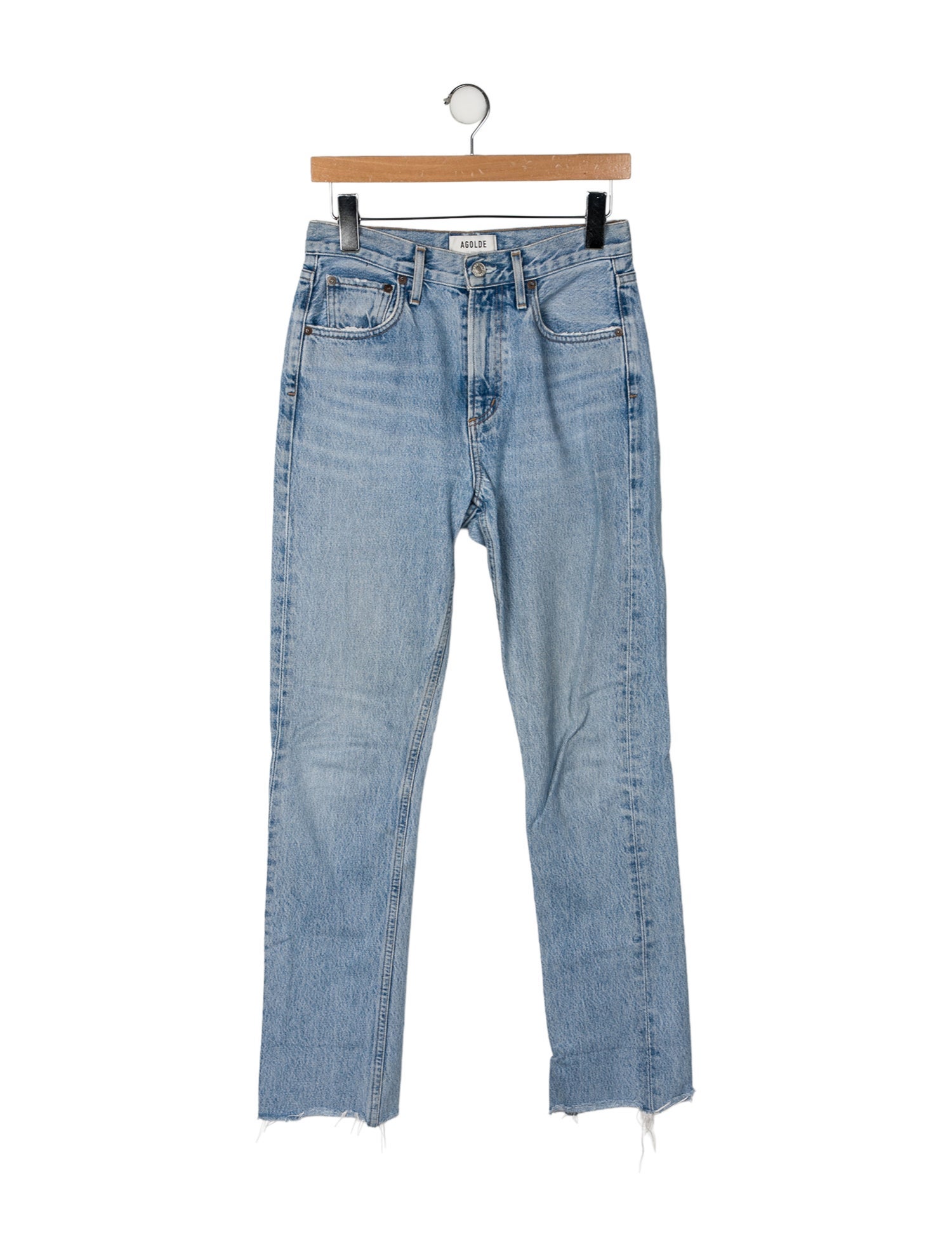 AGOLDE Mid-Rise Straight Leg Jeans