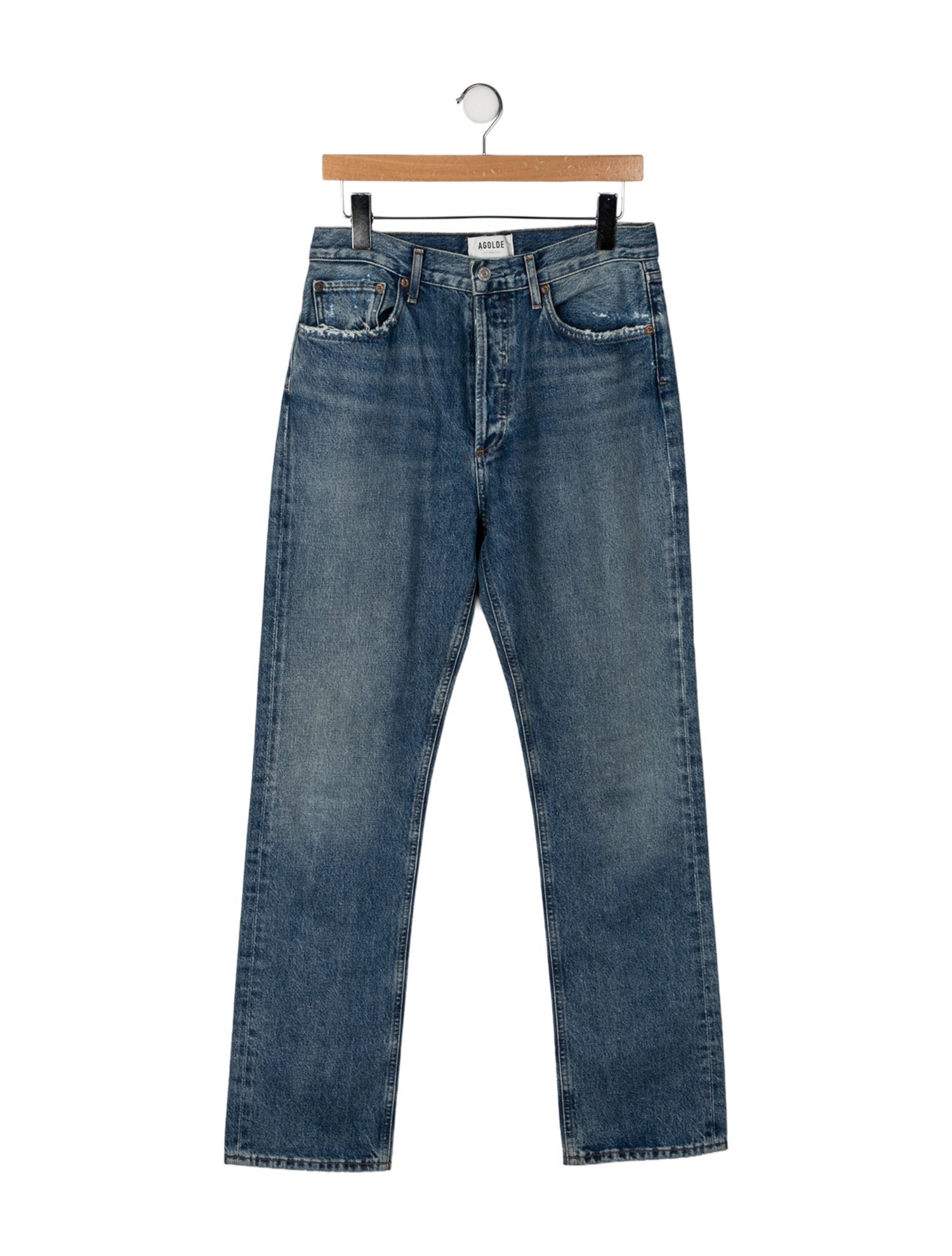 AGOLDE High-Rise Straight Leg Jeans
