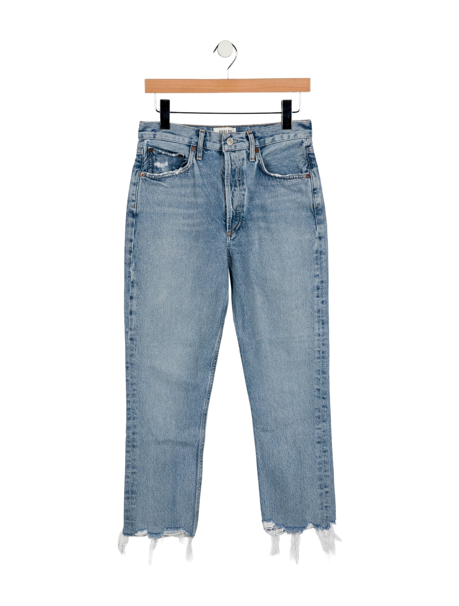 AGOLDE High-Rise Straight Leg Jeans