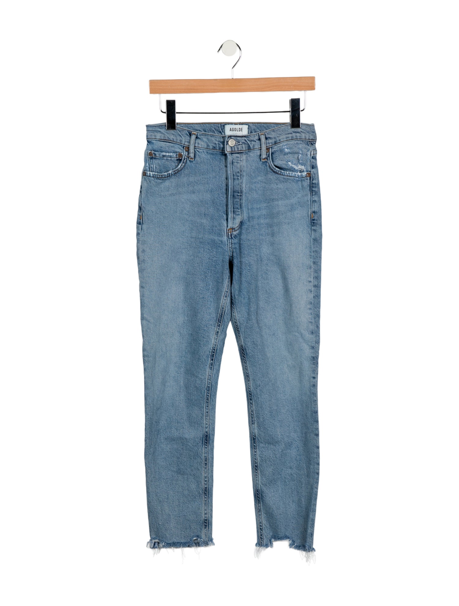 AGOLDE Mid-Rise Skinny Leg Jeans