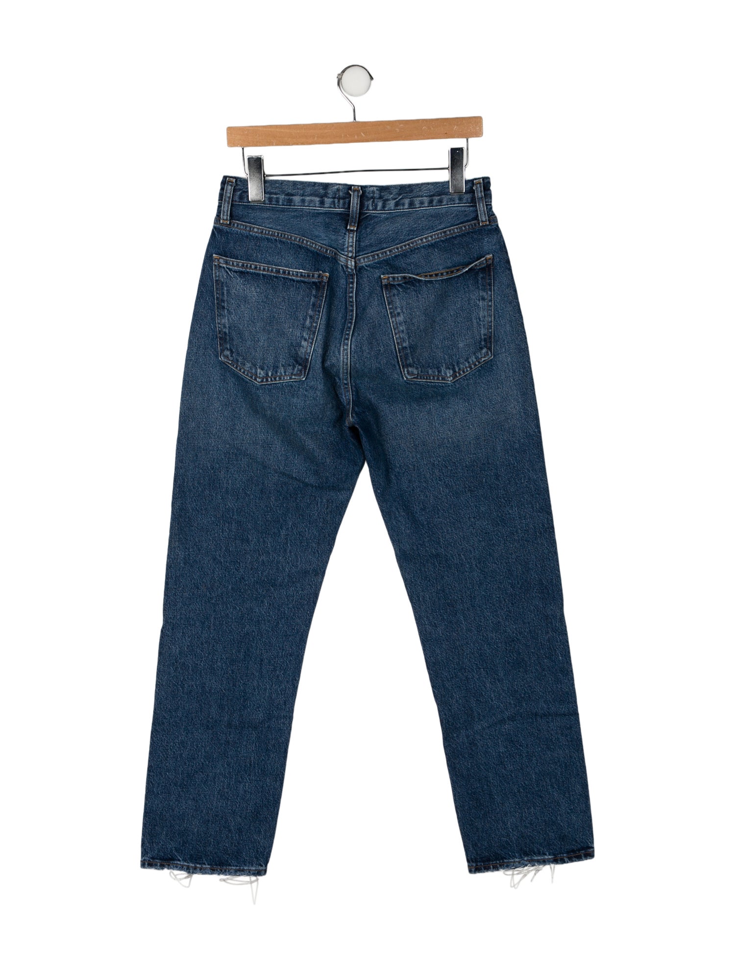 AGOLDE Mid-Rise Straight Leg Jeans
