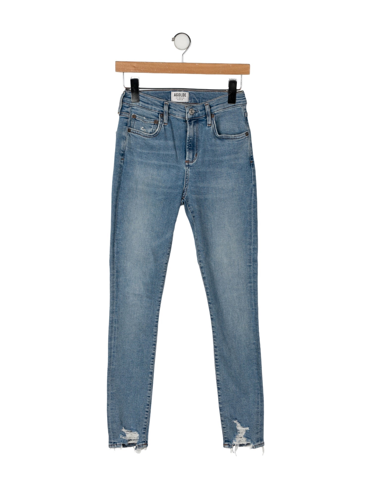 AGOLDE Mid-Rise Skinny Leg Jeans