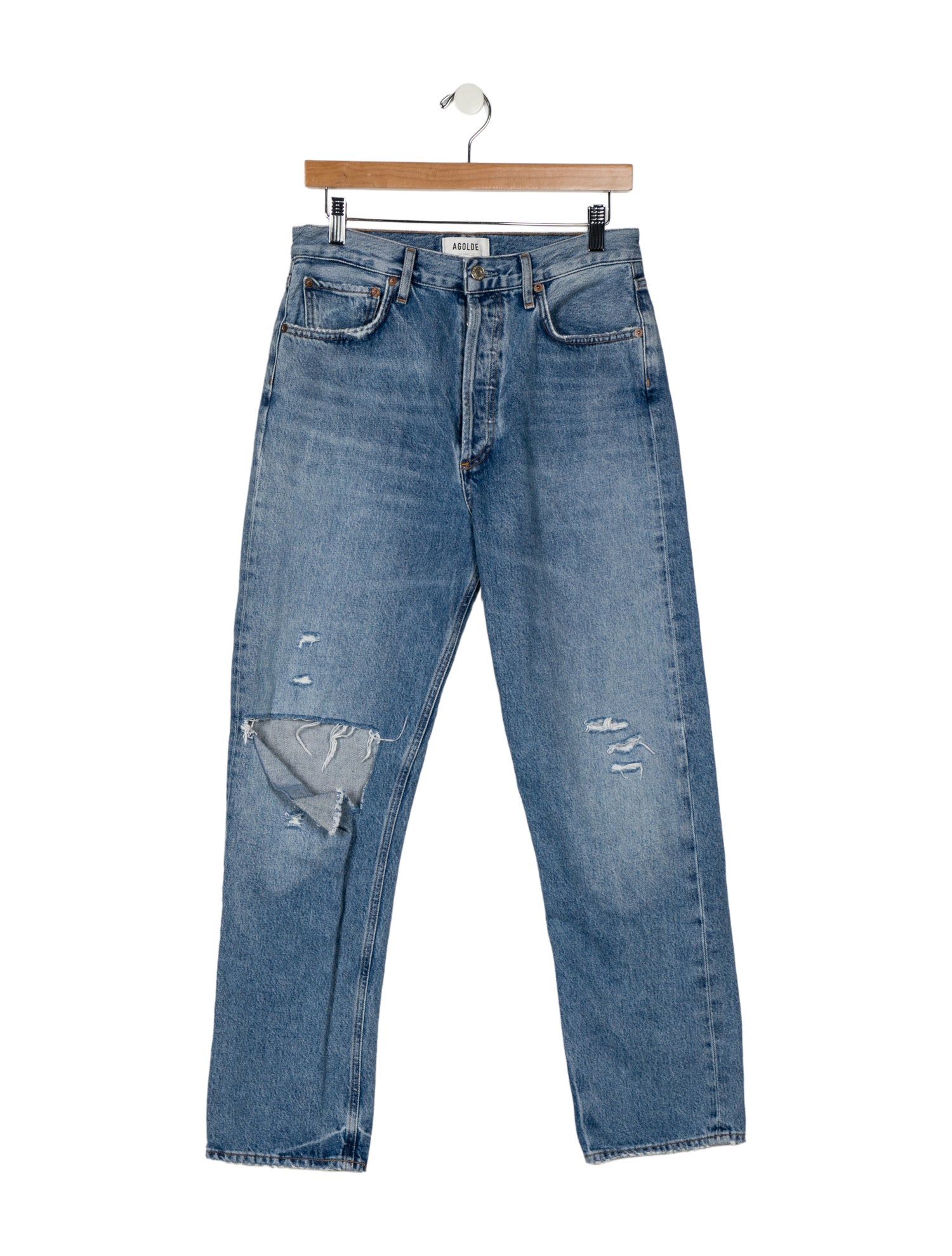 AGOLDE High-Rise Straight Leg Jeans