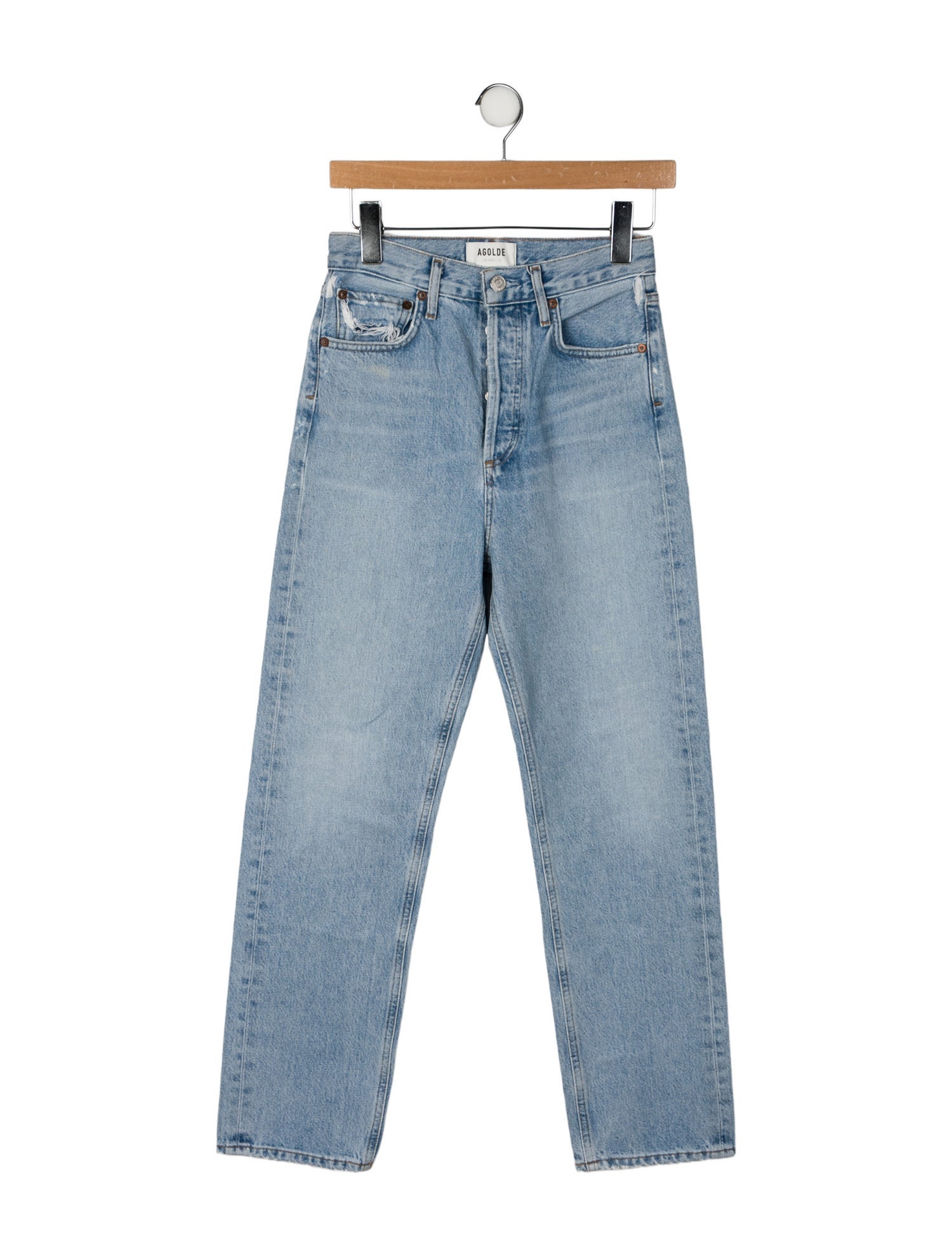 AGOLDE High-Rise Straight Leg Jeans