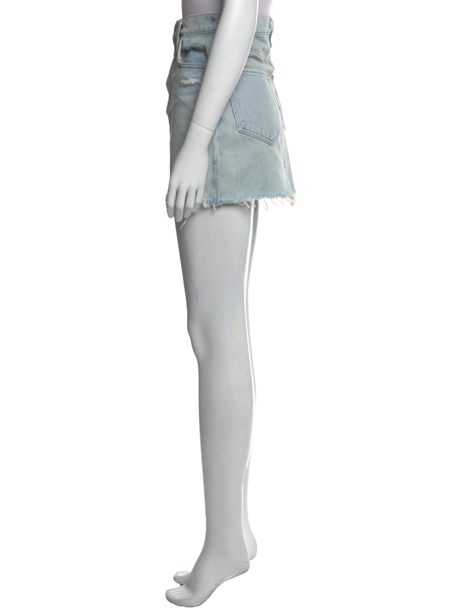 AGOLDE Distressed Accents Mini Skirt