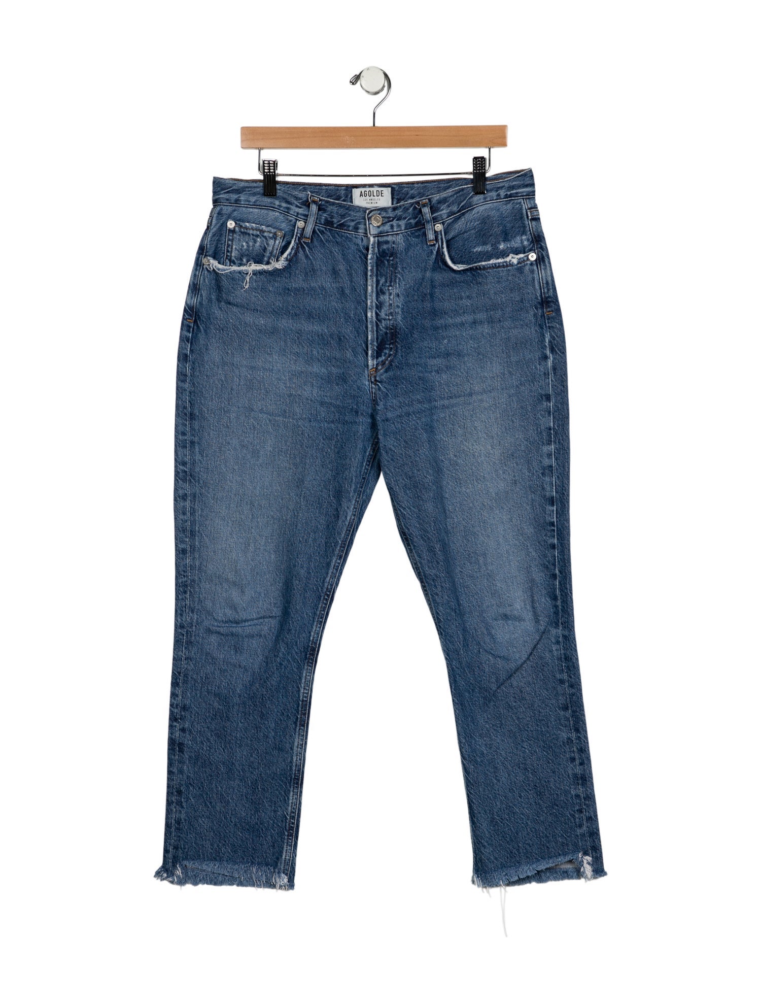 AGOLDE High-Rise Straight Leg Jeans