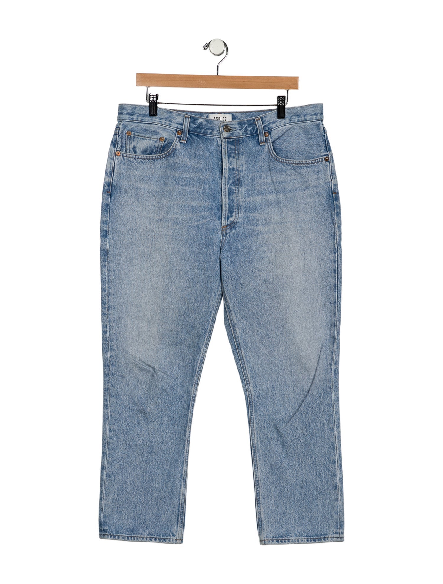 AGOLDE High-Rise Straight Leg Jeans