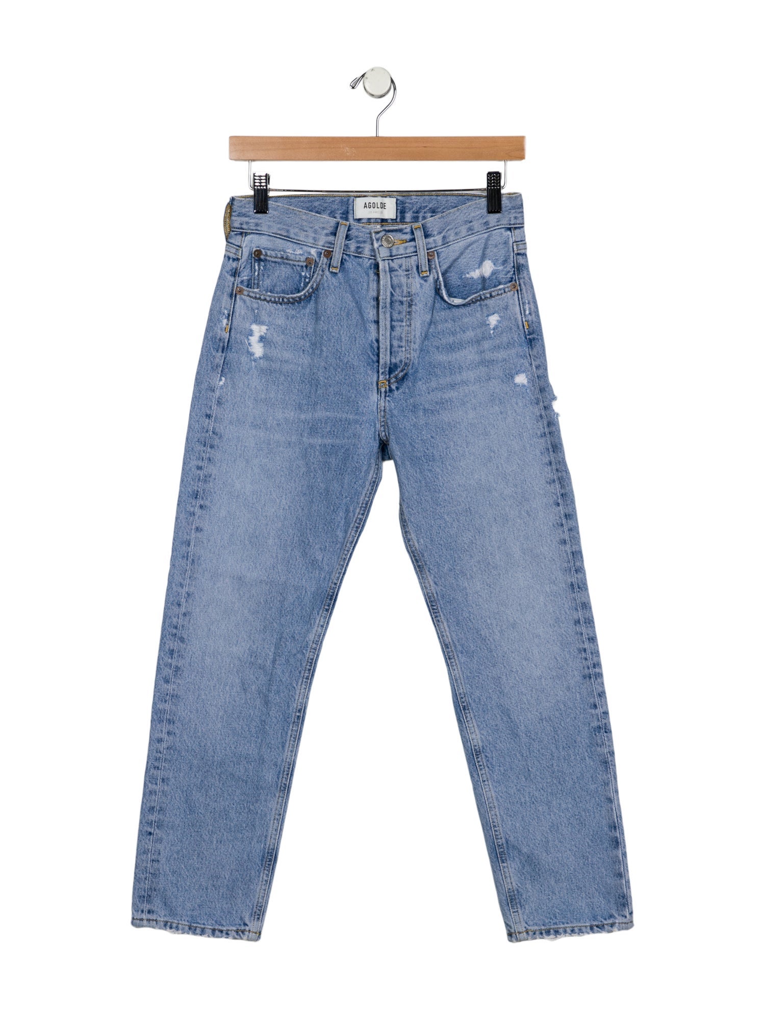 AGOLDE High-Rise Straight Leg Jeans