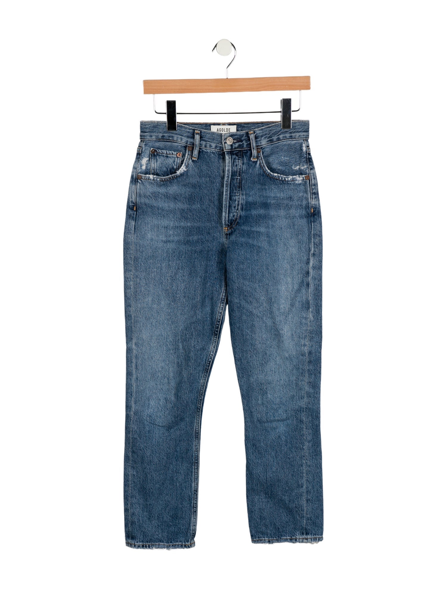 AGOLDE High-Rise Straight Leg Jeans