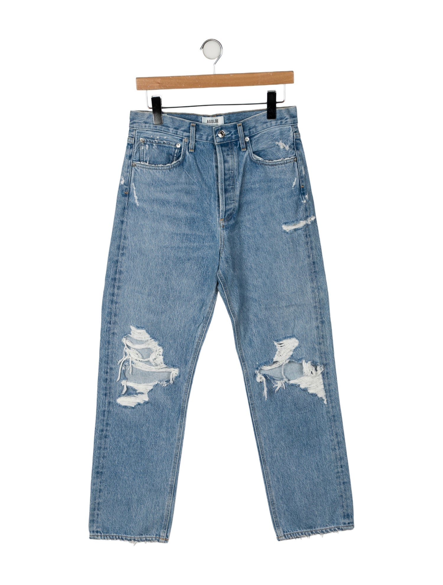 AGOLDE High-Rise Straight Leg Jeans